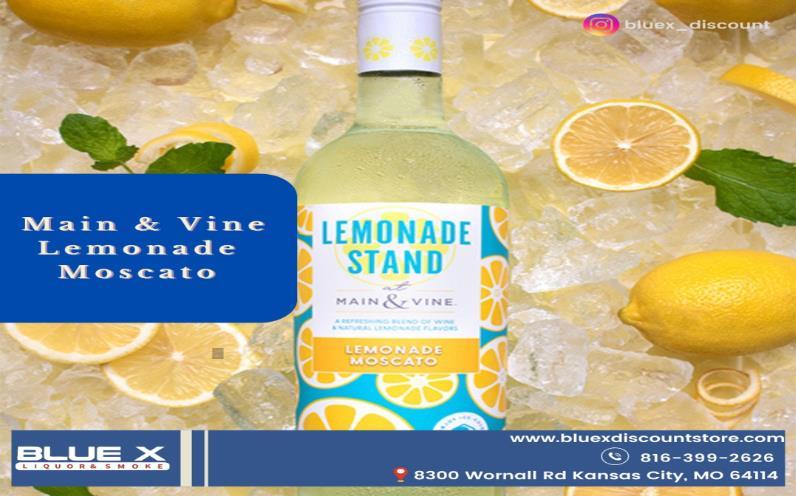 Main & Vine Lemonade Moscato available in Kansas MO
